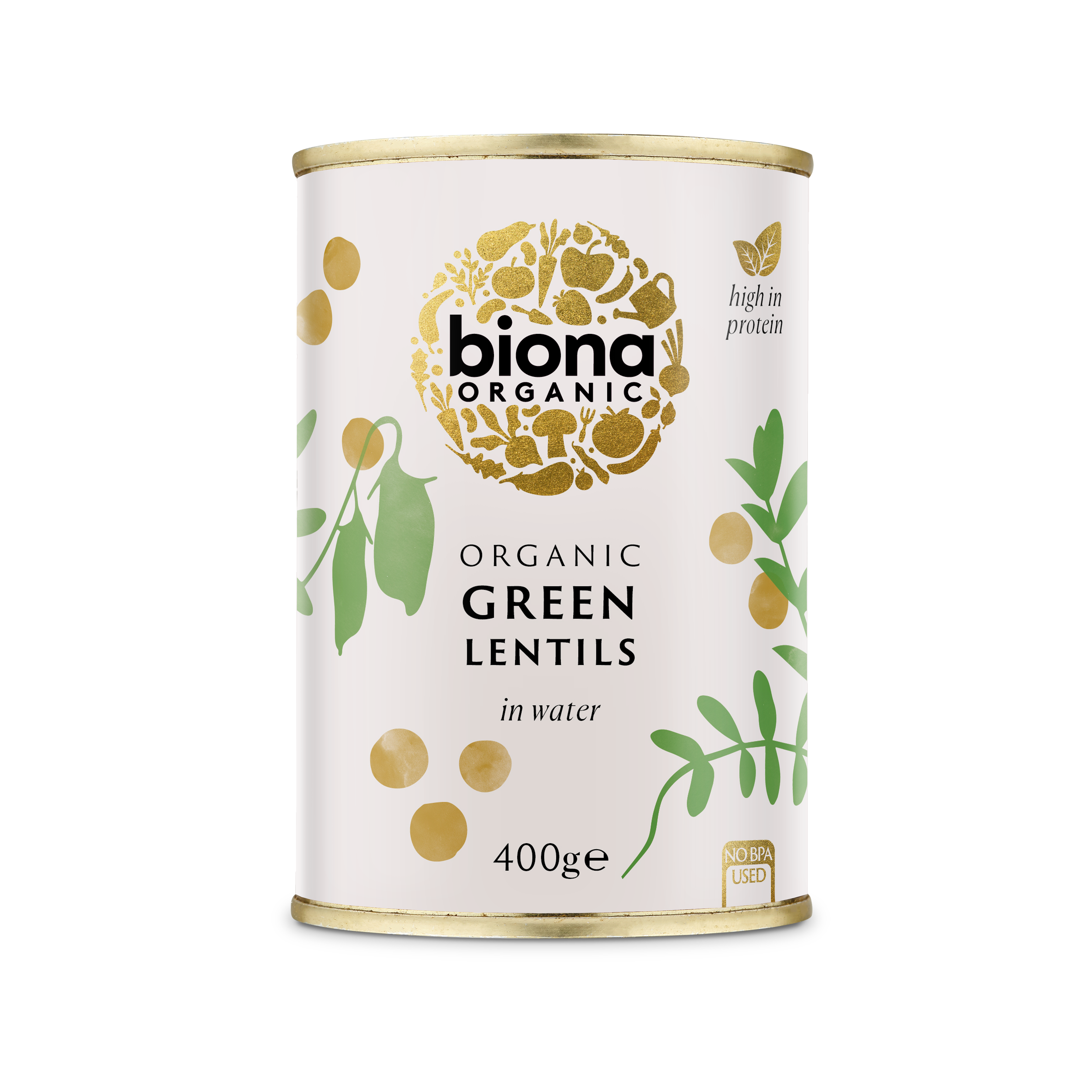 Linte verde la conserva bio 400g Biona
