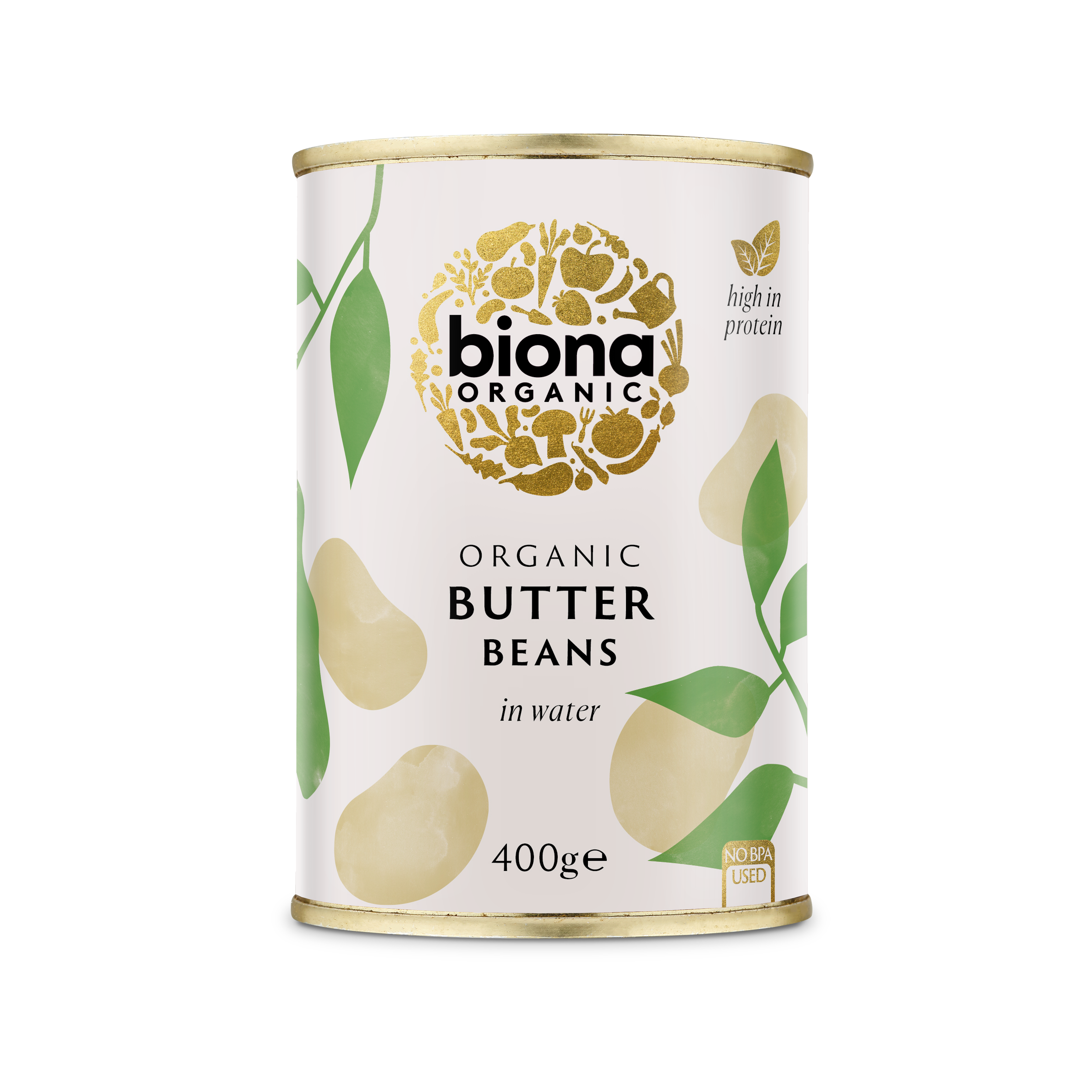 Fasole alba uriasa la conserva bio 400g Biona