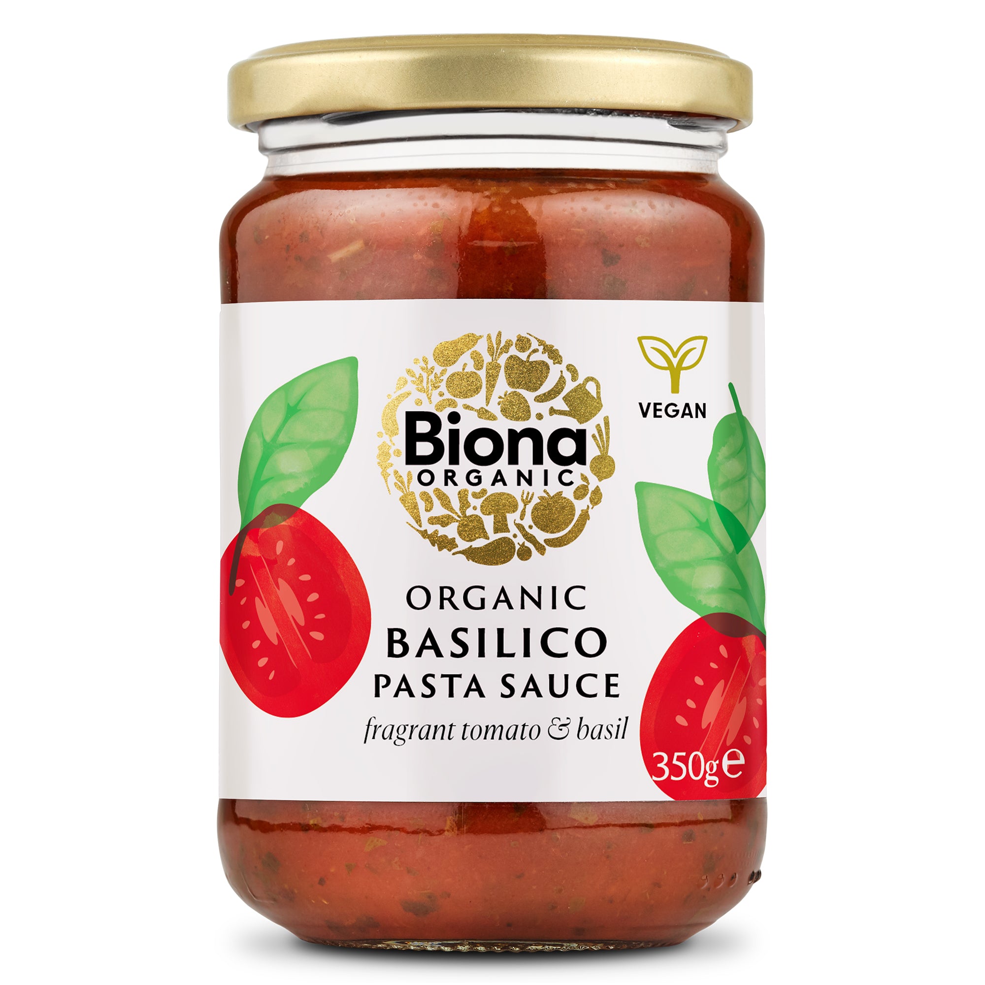 Sos basilico cu busuioc bio 350g Biona