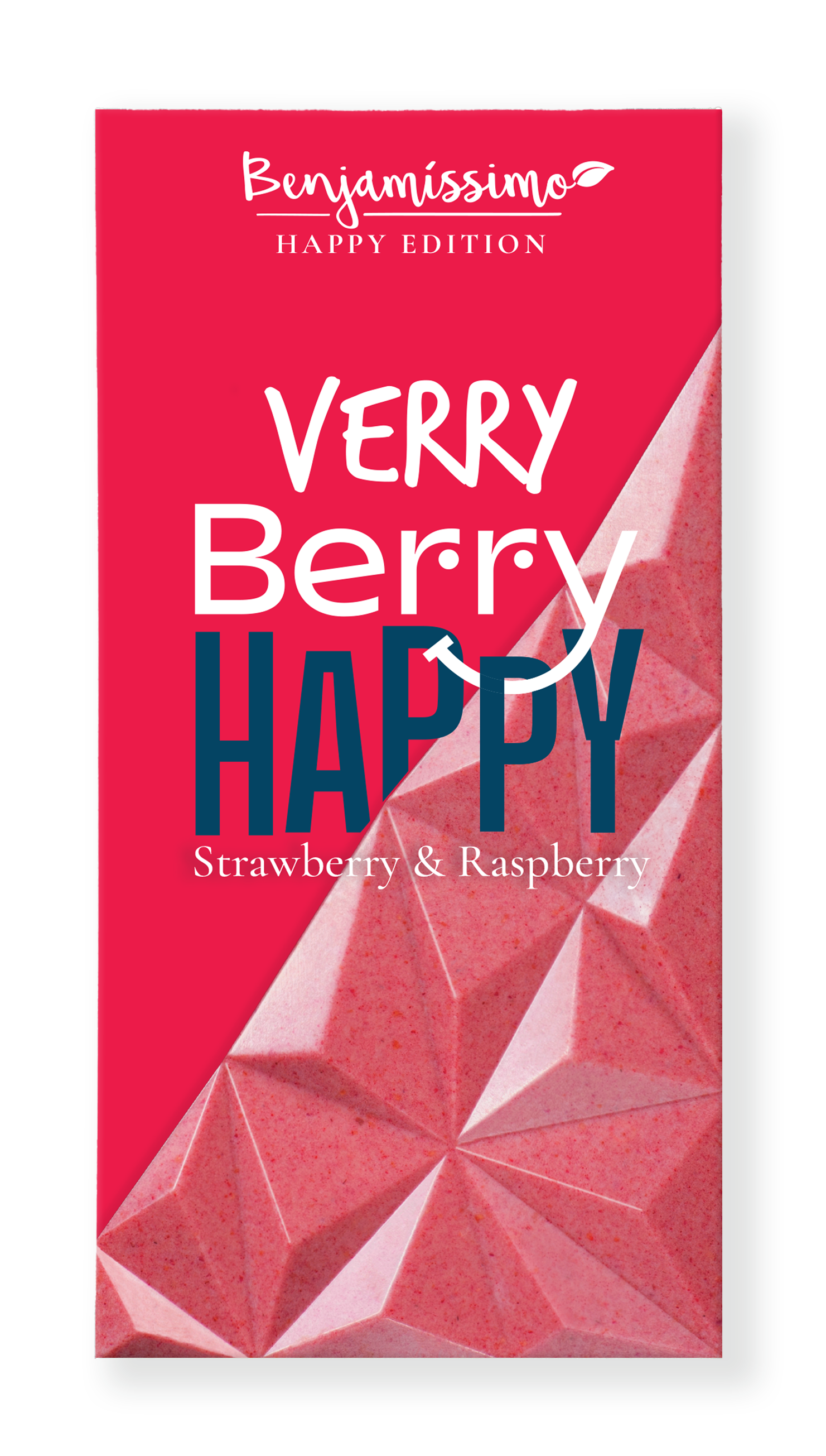 Ciocolata cu capsuni si zmeura bio  60g Benjamissimo