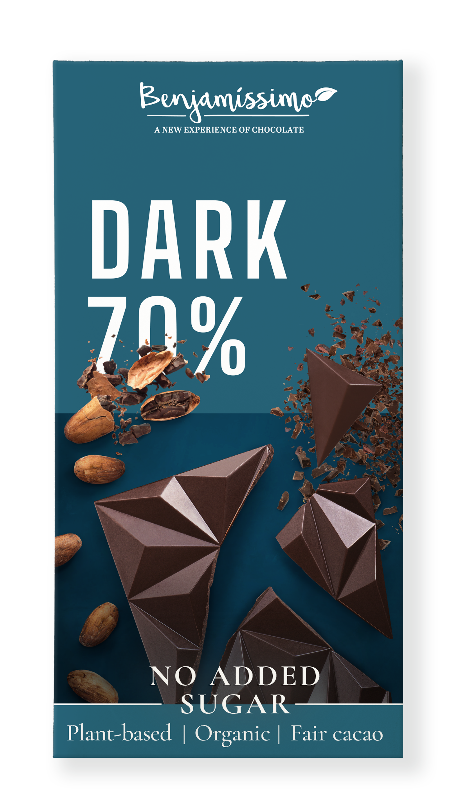 Ciocolata neagra 70% bio 60g Benjamissimo