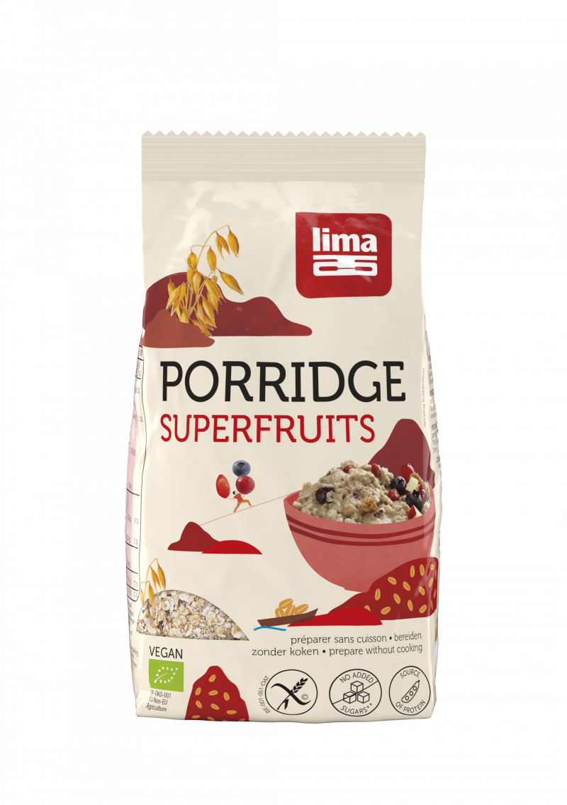Porridge cu superfructe bio 350g Lima