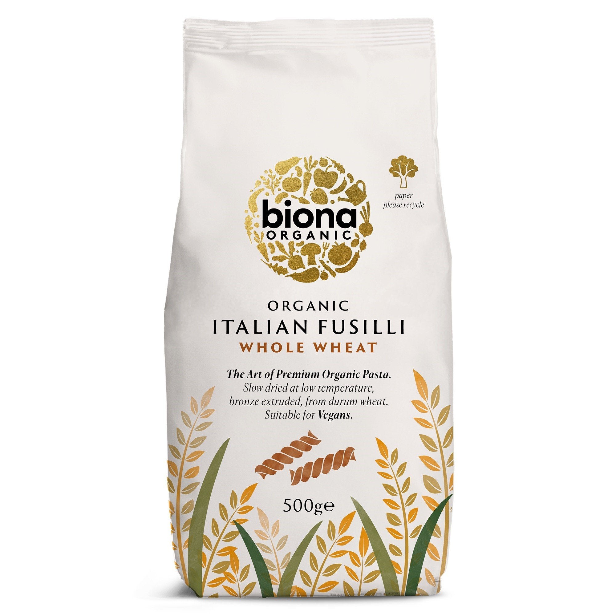 Fusilli din grau integral bio 500g Biona