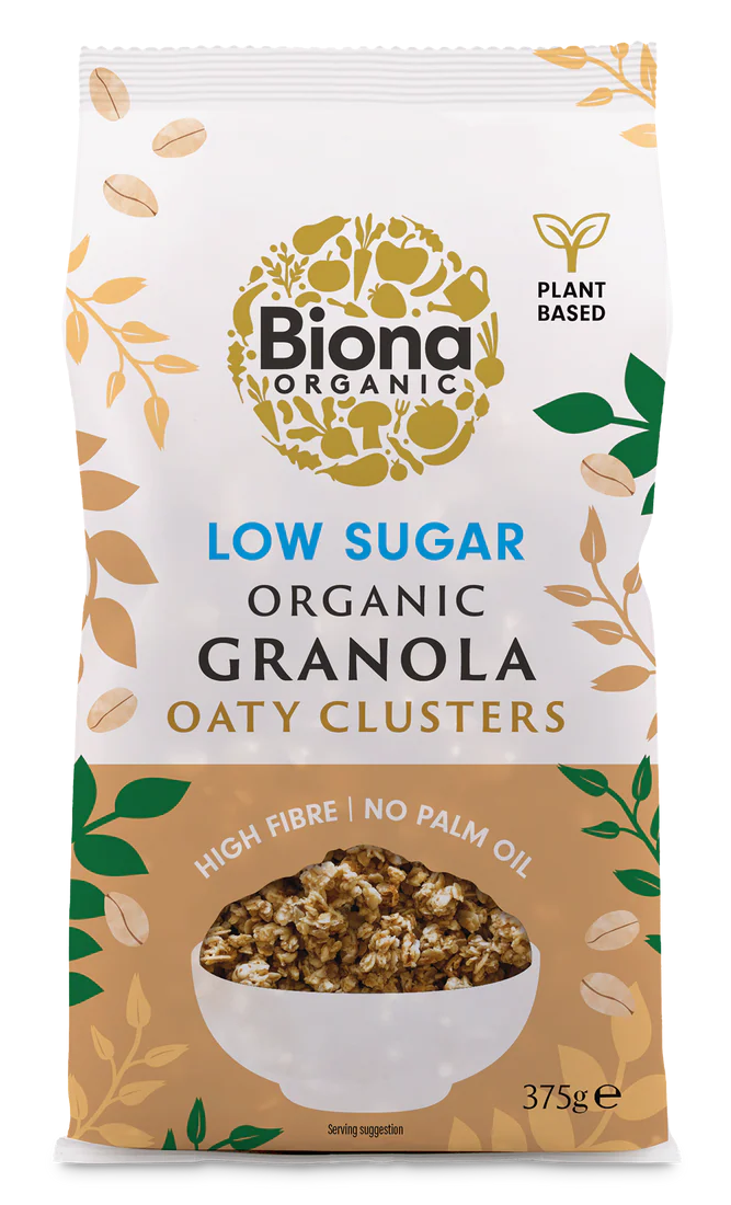 Granola cu ovaz si continut scazut de zahar bio 375g Biona