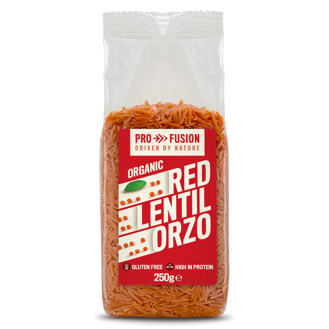 Paste orzo din linte rosie bio 250g Profusion