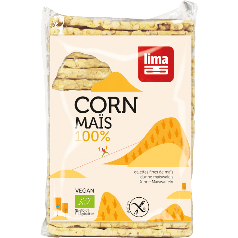 Rondele din porumb expandat bio 140g Lima