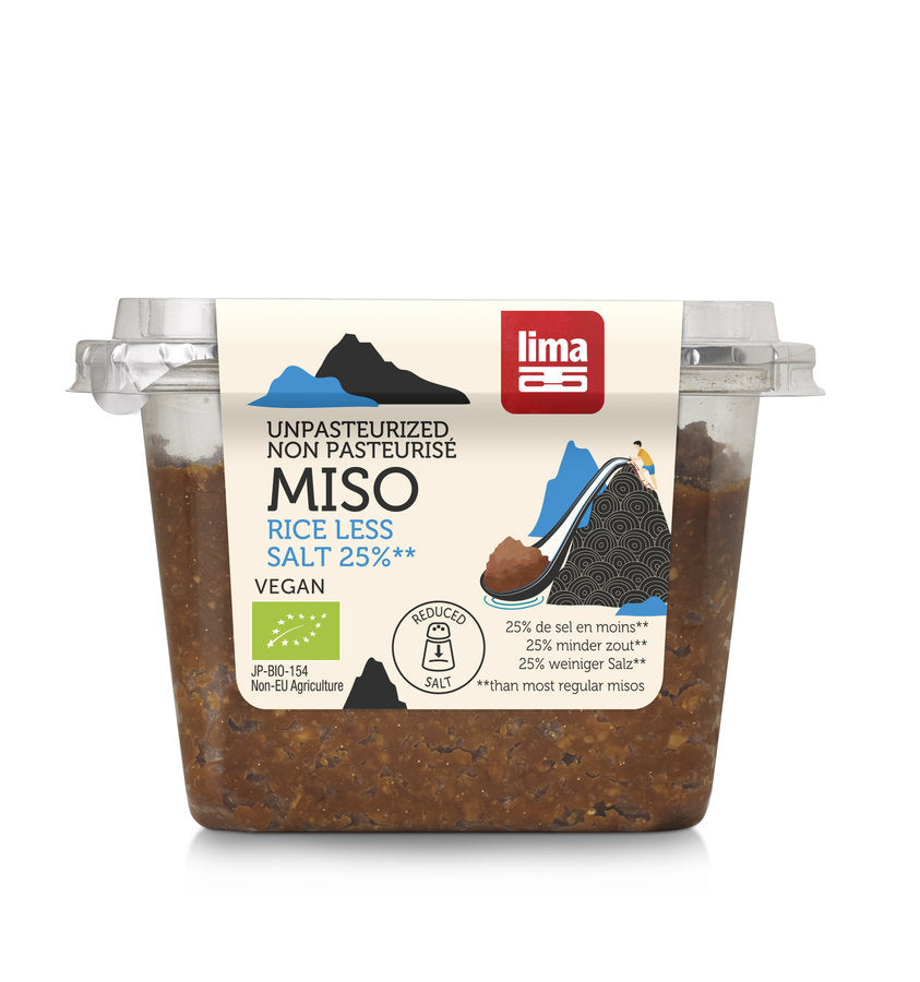 Pasta miso nepasteurizata cu continut redus de sare bio 300g Lima