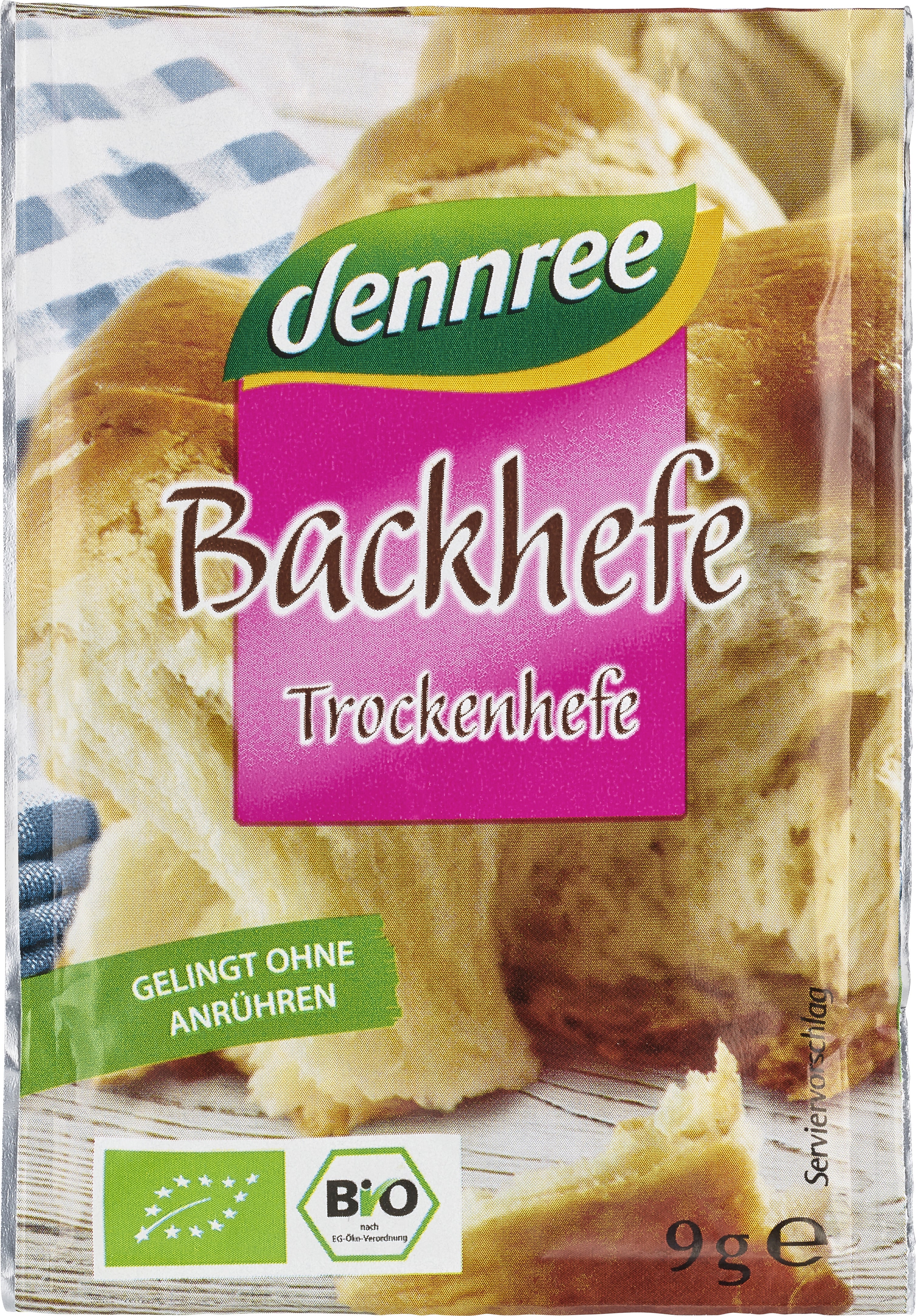 Drojdie uscata activa bio 3buc x 9g 27g Dennree