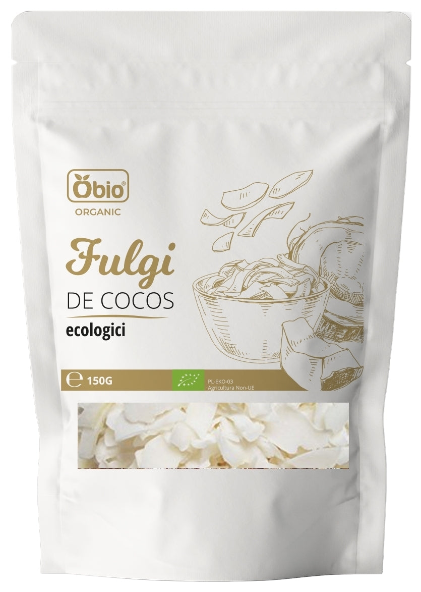 Fulgi de nuca de cocos bio 150g Obio