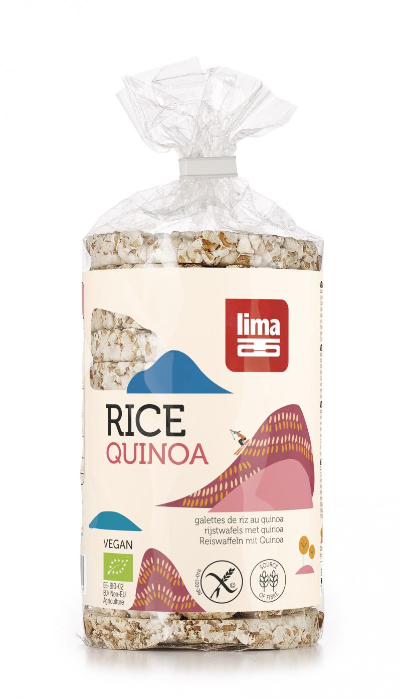 Rondele din orez expandat cu quinoa bio 100g Lima
