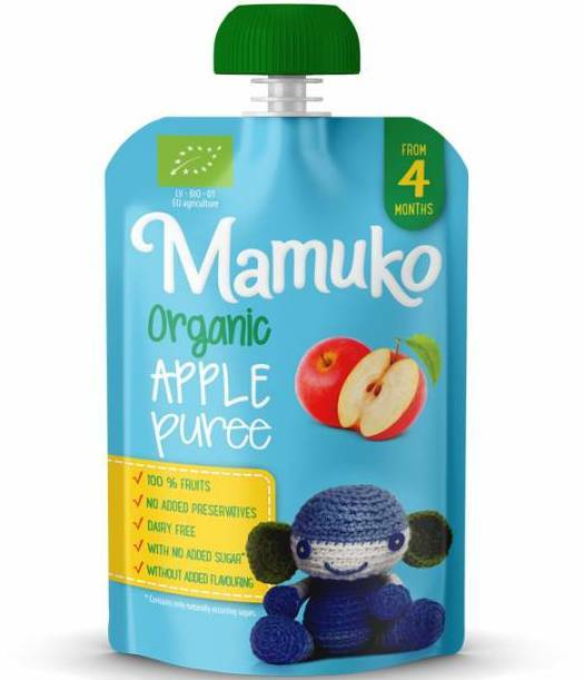 Piure de mere bio  4+ luni 100g Mamuko