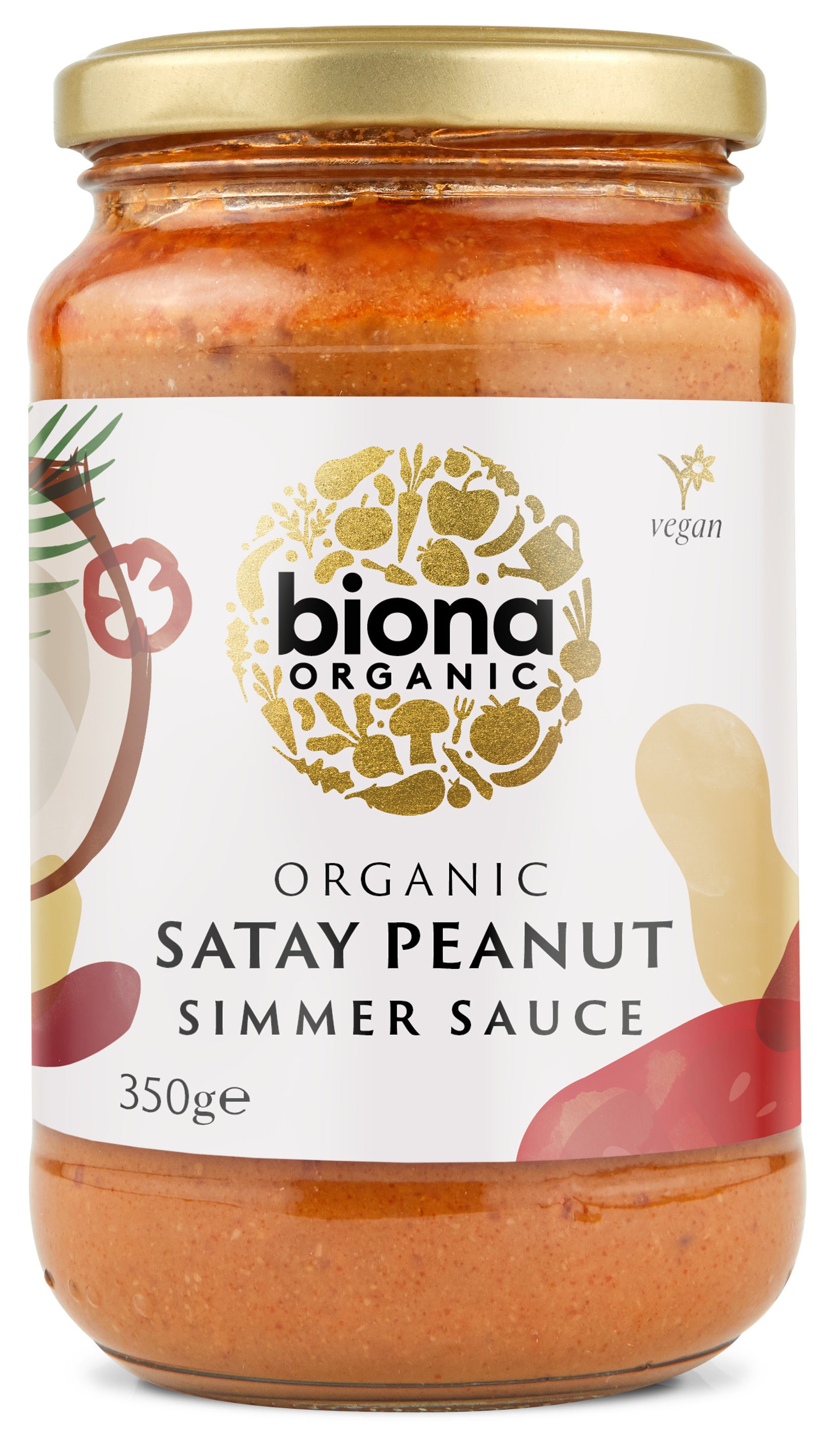 Sos satay cu crema de arahide bio 350g Biona