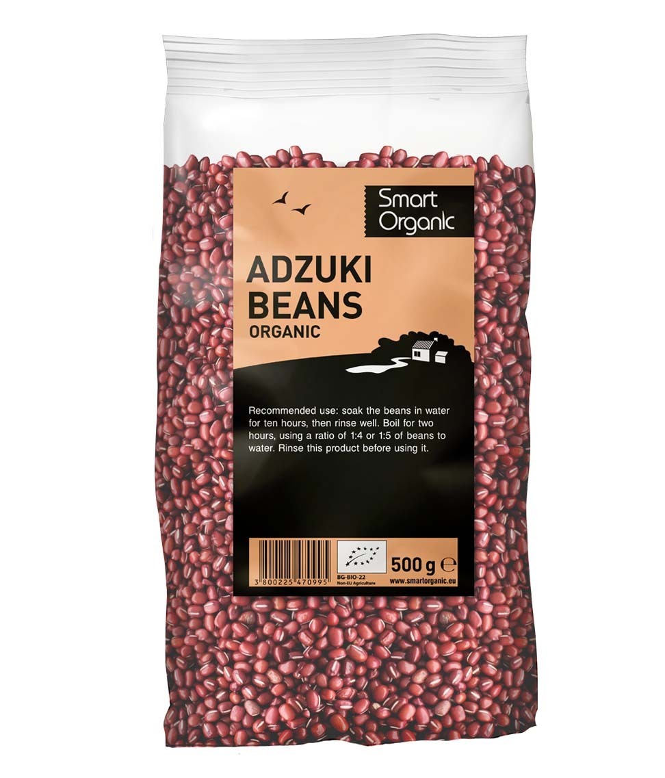 Fasole azuki bio 500g Smart Organic