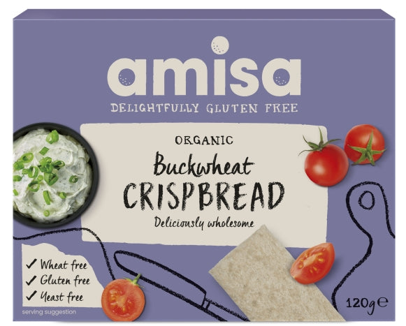Crispbread din hrisca integrala bio 120g Amisa