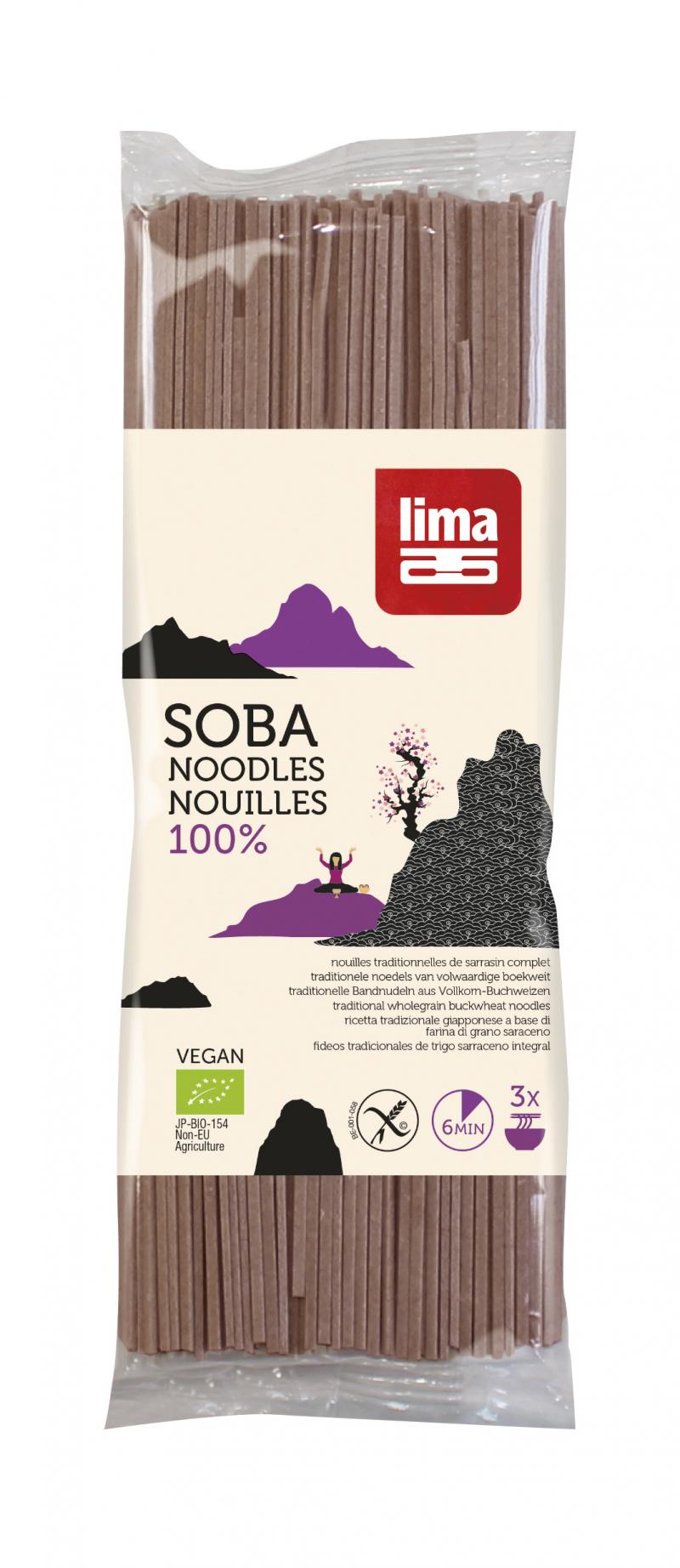 Taitei japonezi 100% soba bio 200g Lima