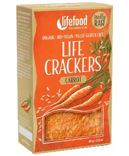 Lifecrackers cu morcovi bio 80g Lifefood