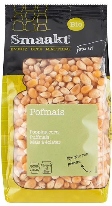 Porumb pentru popcorn bio 400g Smaakt