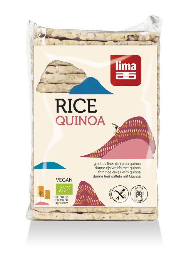 Rondele de orez expandat cu quinoa bio 130g Lima